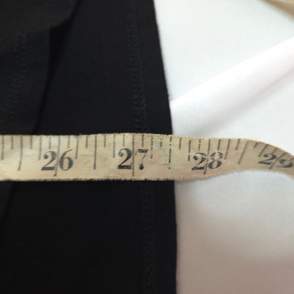 Adrianna Papell Womens Large Black Slit Sleeve V-Neck Tunic Blouse Shirt Top - Picture 8 of 8